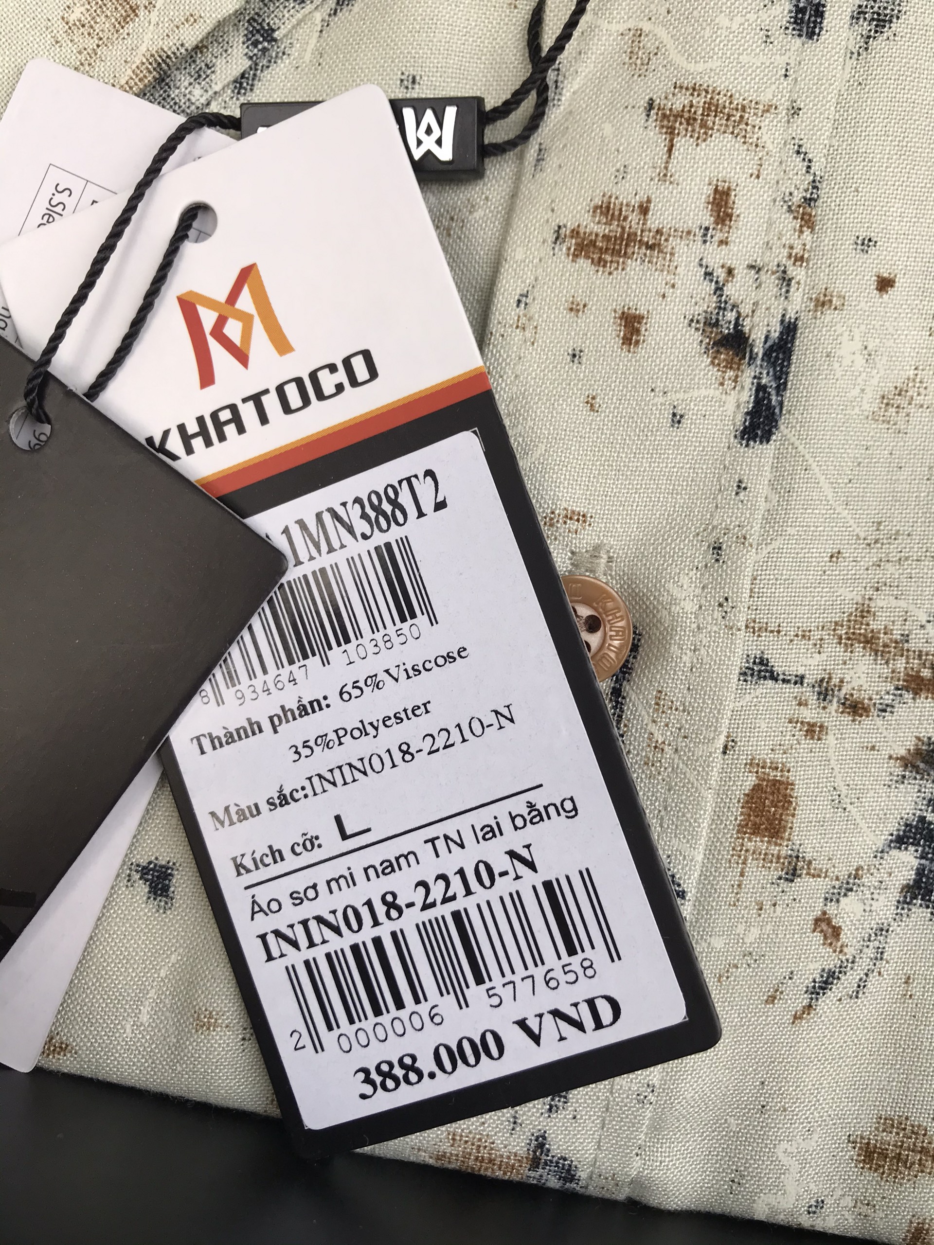 Áo sơ mi ngắn tay Khatoco chính hãng