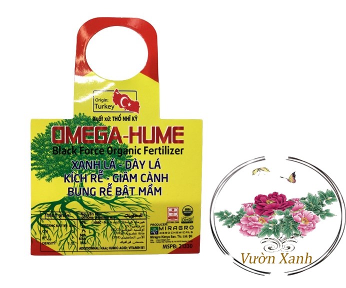Phân bón omega-super hume xanh lá - dày lá - kích rễ - giâm cành - bung rễ bật mầm - #417a# 100ml