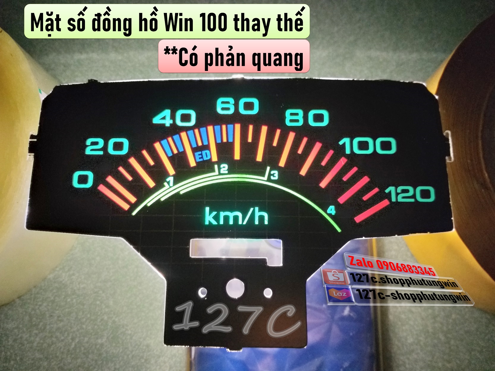 [HCM] Mặt số đồng hồ Win 100 thay thế (có phản quang)