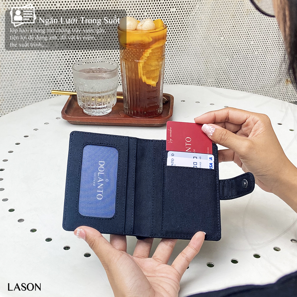 Ví DOLANTO BRAND® Button Wallet - Đứng
