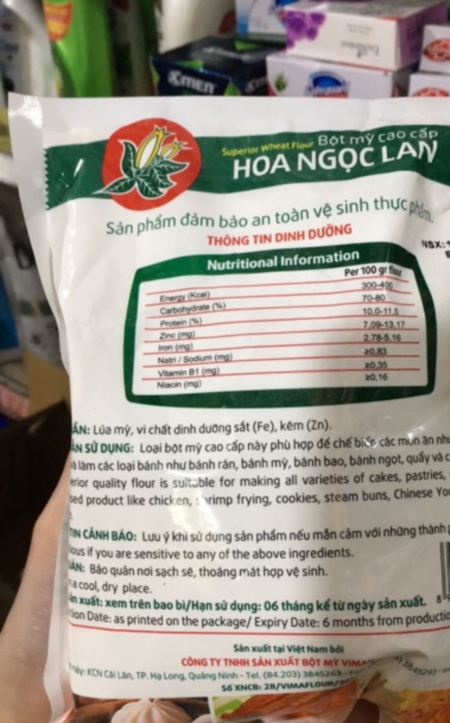 Bột Mỳ Hoa Ngọc Lan 500gr/1Kg