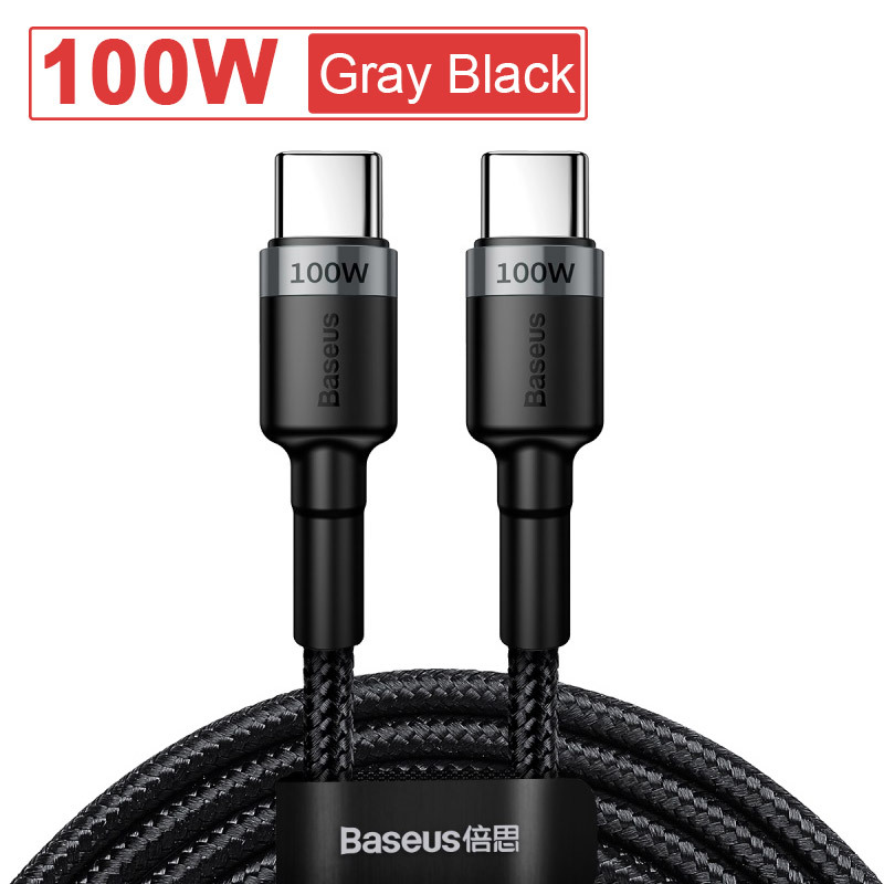 Cáp Baseus Type C PD 2.0 100W 2M