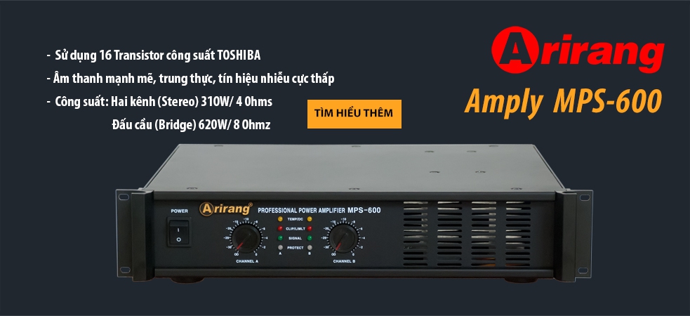 CỤC ĐẨY CÔNG SUẤT ARIRANG MPS-600(nhập khẩu Korea)