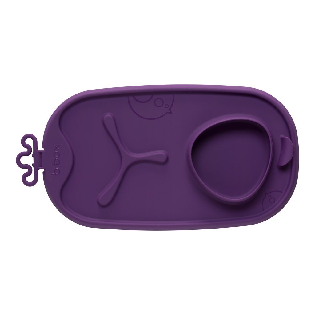 Dĩa ăn silicone gấp gọn (kèm muỗng) b.box cho bé