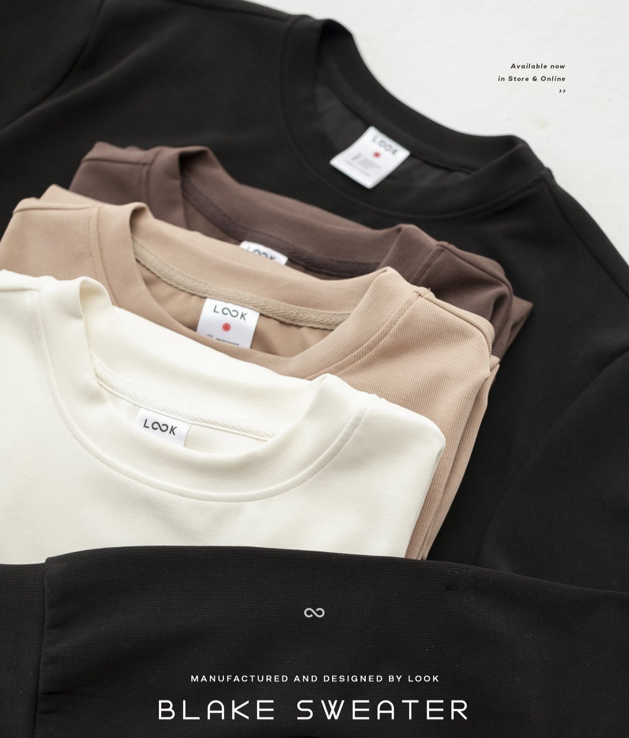 Áo nỉ dài tay LOOK Blake Sweater