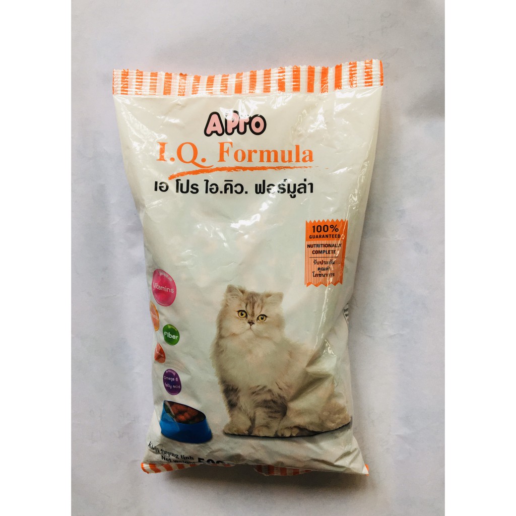 Thức ăn cho mèo dạng hạt, hạt cho mèo Apro IQ Formula - 500gr - Long Vũ Pet Food