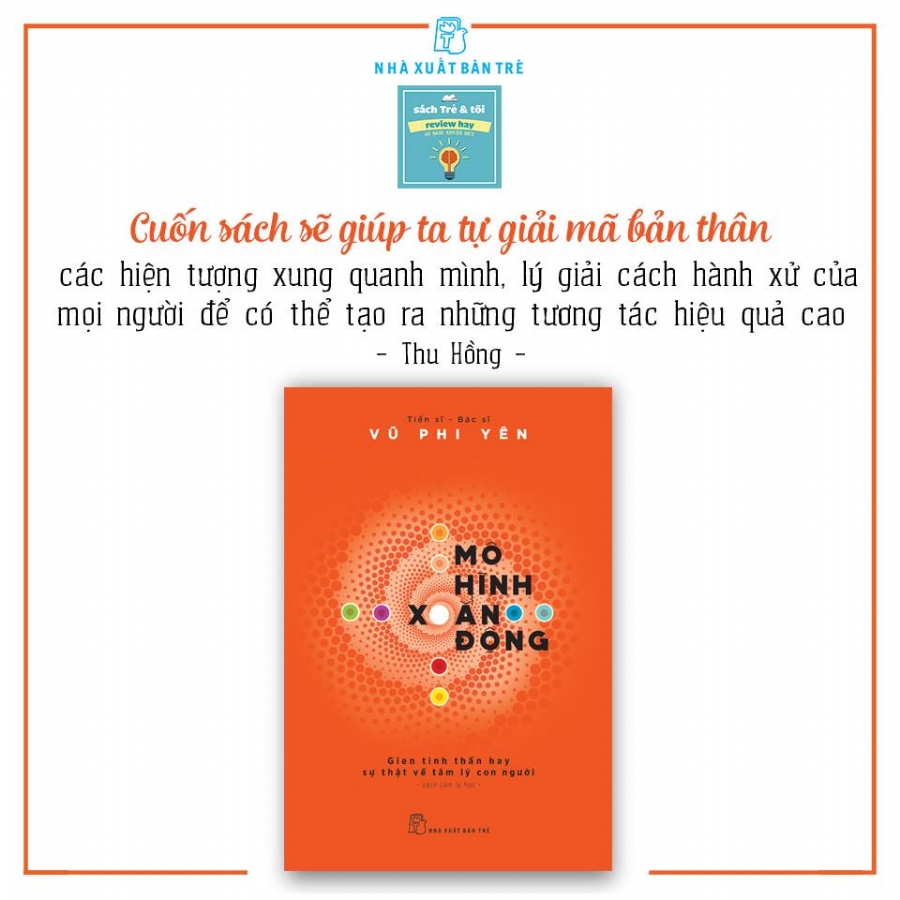 Sách NXB Trẻ - MÔ HÌNH XOẮN ĐỘNG - GIEN TINH THẦN HAY SỰ THẬT VỀ TÂM LÝ CON NGƯỜI