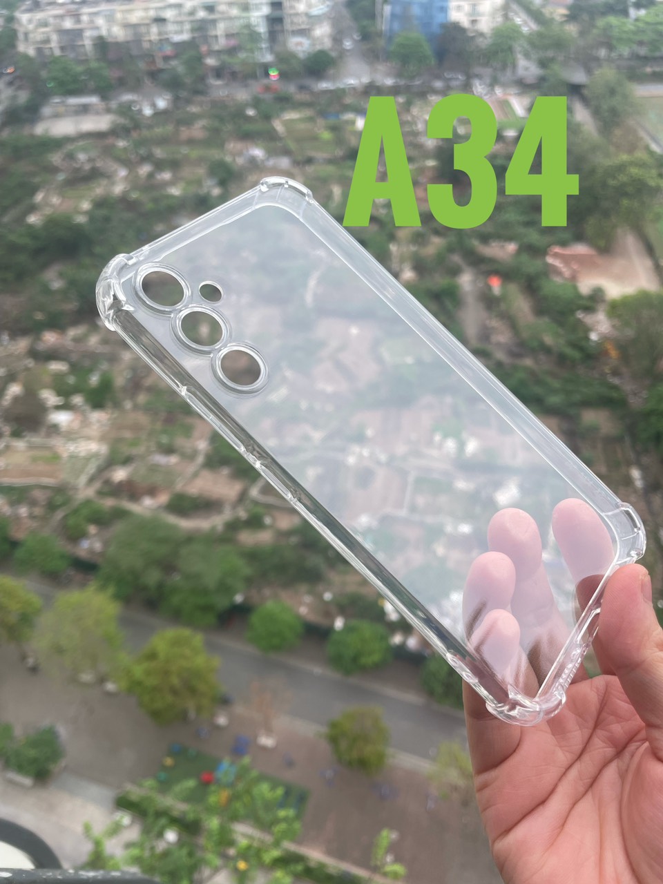 Ốp lưng Samsung Galaxy A34 5G dẻo trong suốt chống sốc 4 góc, khoét mắt Camera