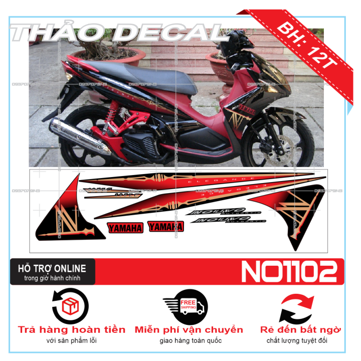 TEM XE NOUVO 4 LX THÁI LAN -- THẢO DECAL