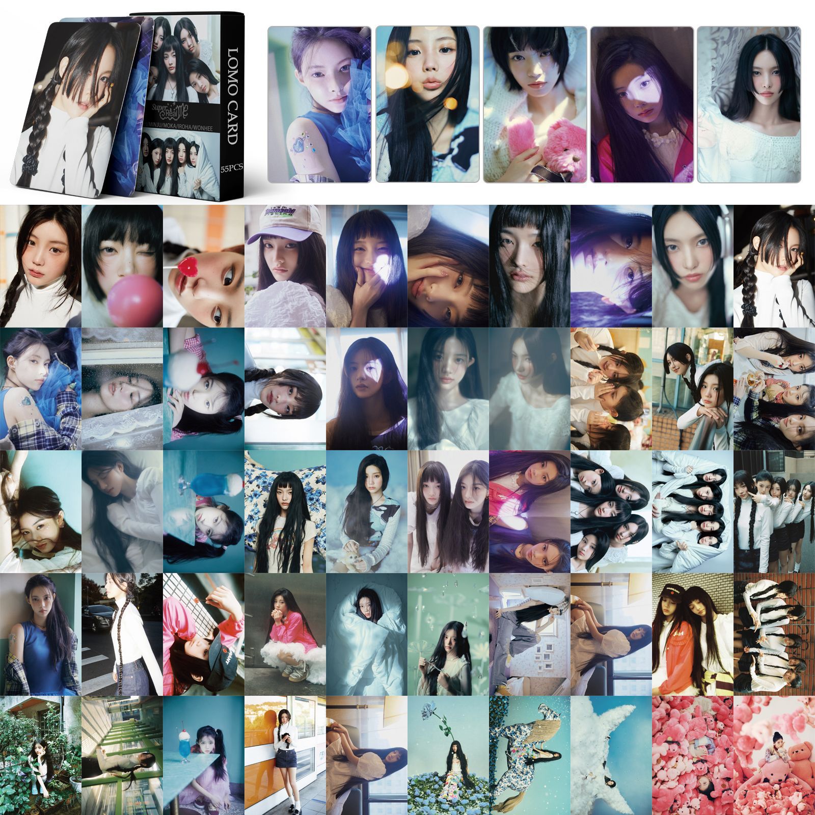 Set 55 lomo card illit - super real me 2024
