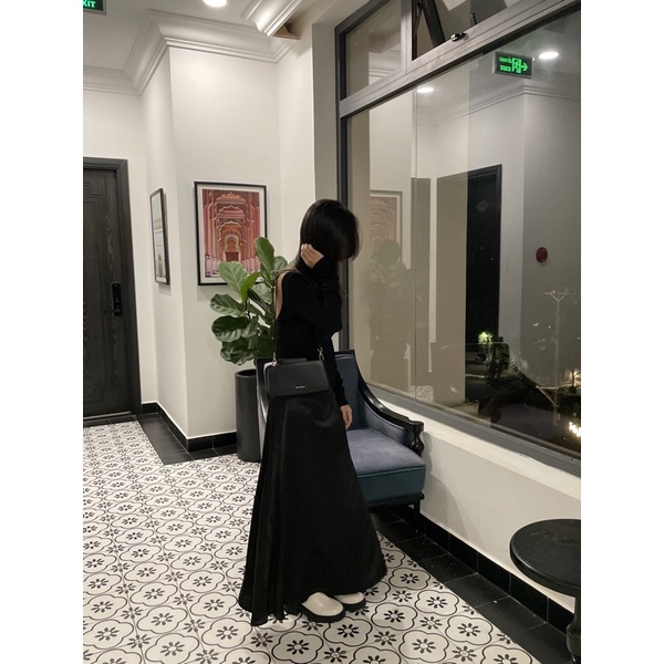 EIN.OFFICIAL - Chân váy lụa dài