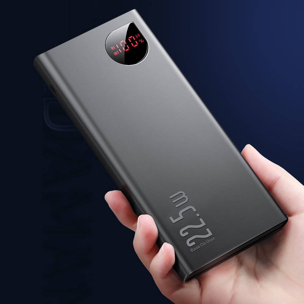 THU THẬP VOUCHER GIẢM 10% - Pin Sạc Dự Phòng Baseus  Adaman Metal Digital Display Quick Charge 22,5w 20000mah/10000mah/30000mah