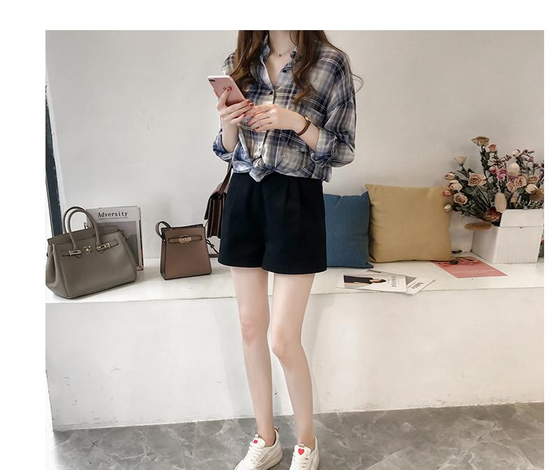 Áo sơ mi nữ công sở kẻ ô vuông Ohazo! AG30