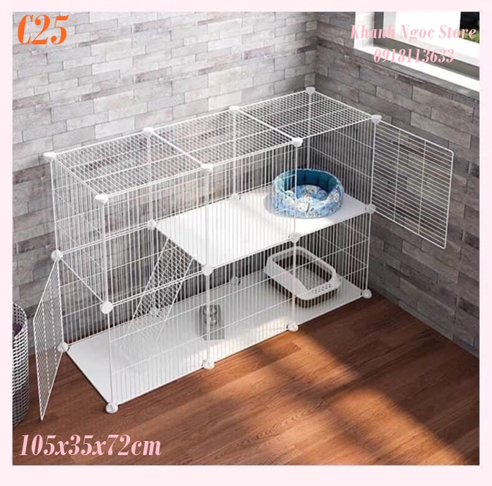 [Sắt Lắp Ghép] Chuồng Mèo lắp ghép  - nhiều mẫu mã