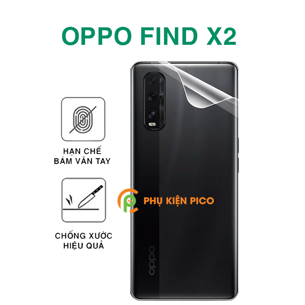 Dán lưng Oppo Find X2 PPF cao cấp dẻo trong suốt chống xước mặt sau Find X2 - Dán dẻo Find X2