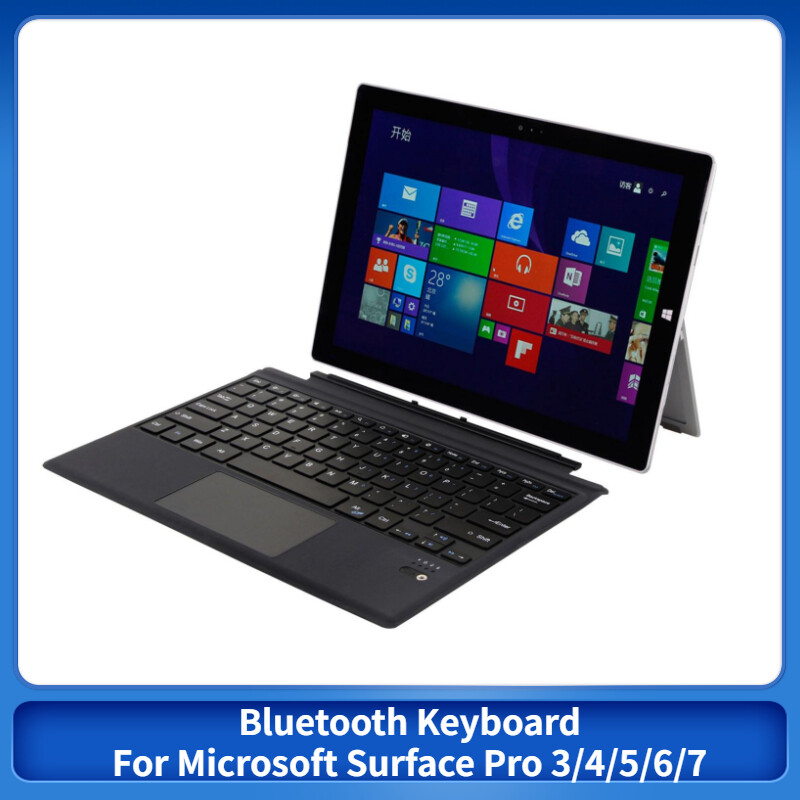 Bluetooth Keyboard for Microsoft Surface Pro 7 6 5 4 3 Keyboard PU Leather Magnetic keyboard with touchpad