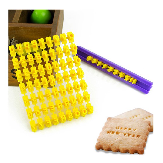 Bộ In Chữ Chìm Lên Bánh , Đất Sét