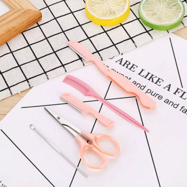 Bộ Dụng Cụ Chăm Sóc Lông Mày 5 Món Tiện Dụng