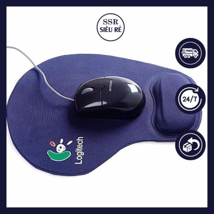 Miếng lót chuột có đệm đỡ cổ tay logitech