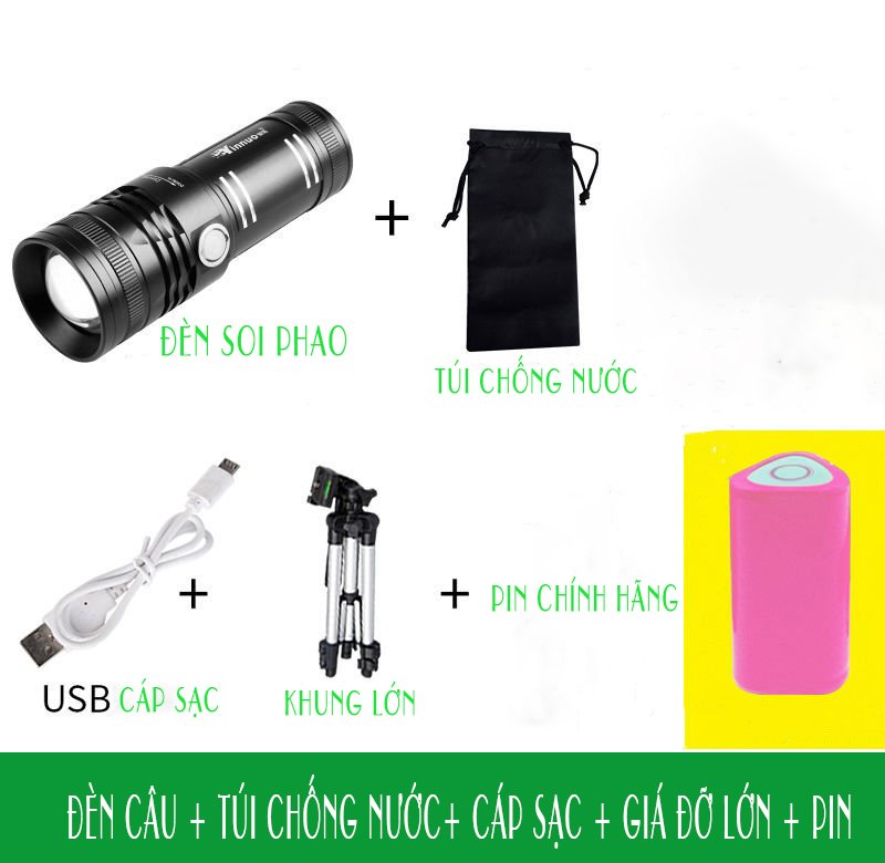 Đèn Soi Phao 4 Bóng 3 Chế Độ