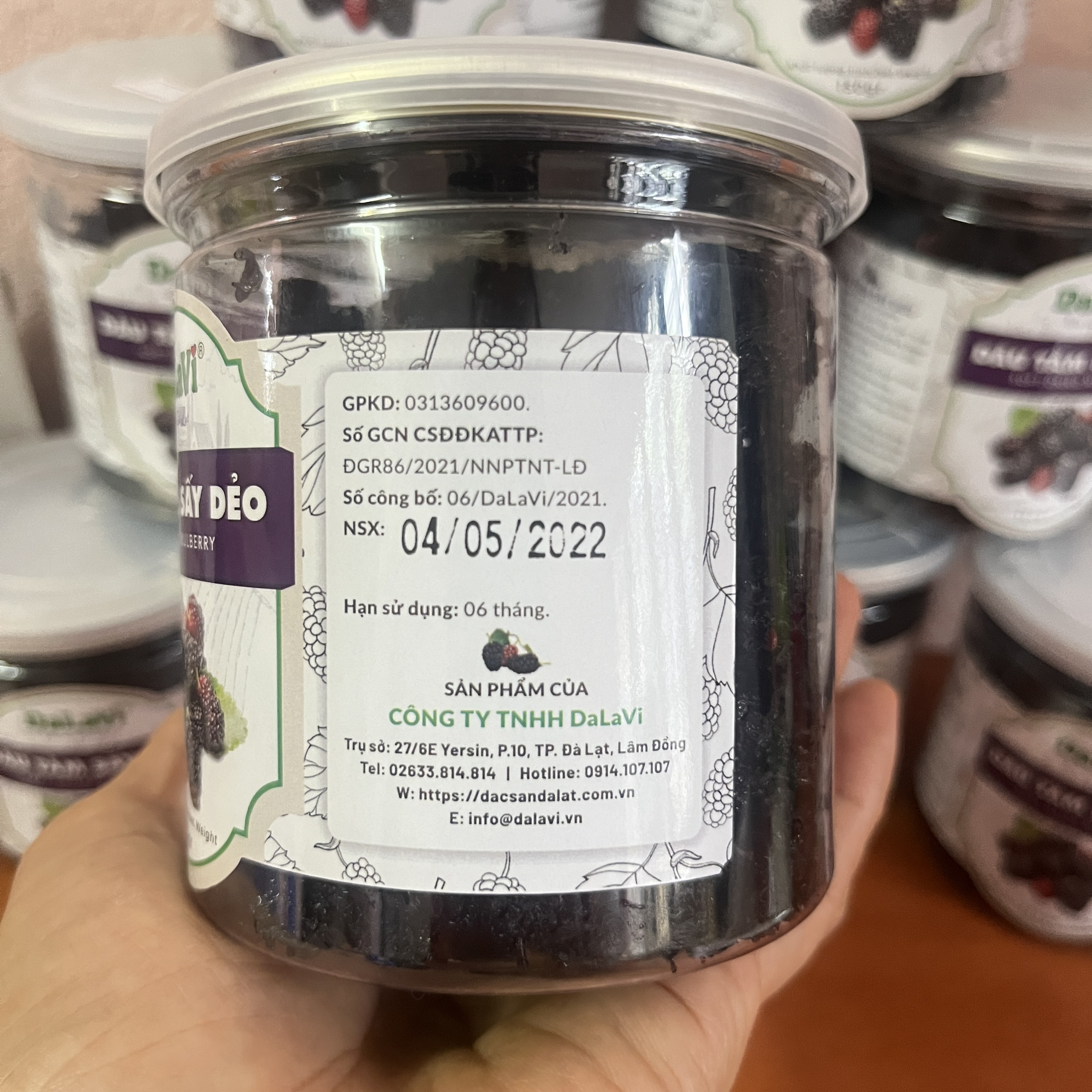 Dâu tằm Đà Lạt sấy dẻo Dalavi 150gr
