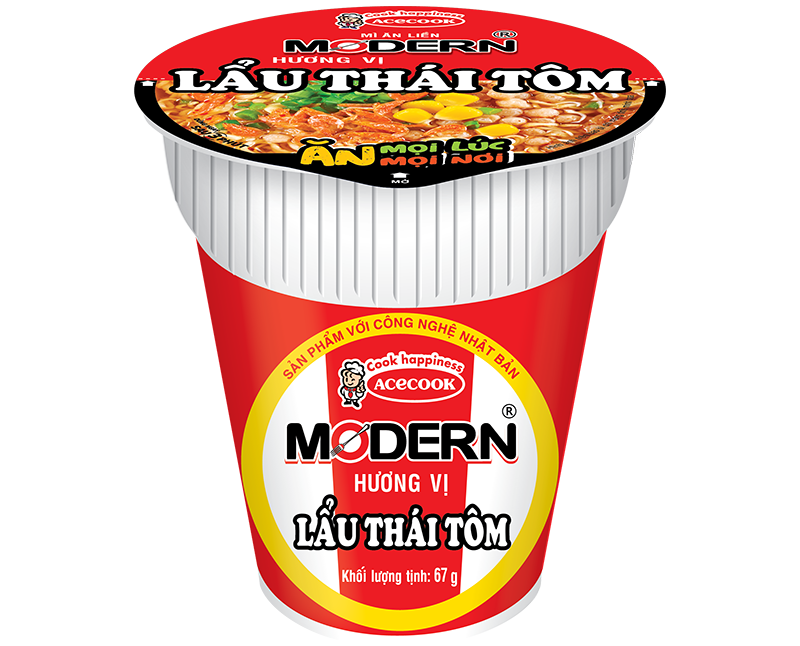 Mì Modern lẩu Thái tôm ly 67g