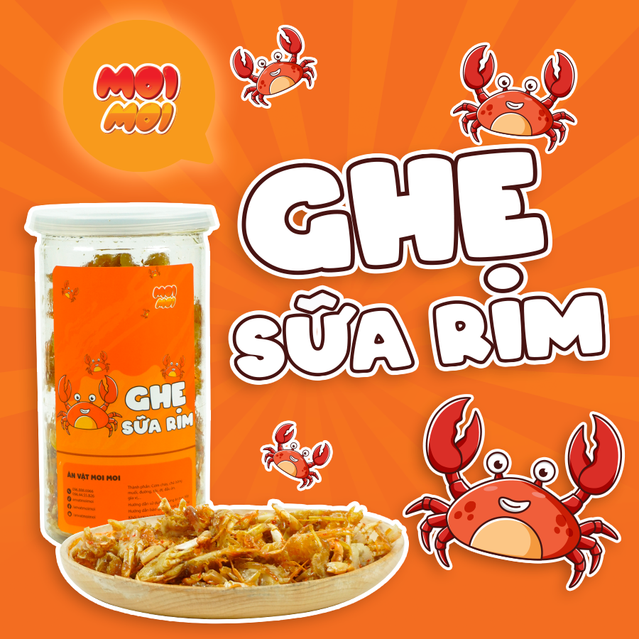 Ghẹ sữa rim MoiMoi 250g - Đồ ăn vặt MoiMoi