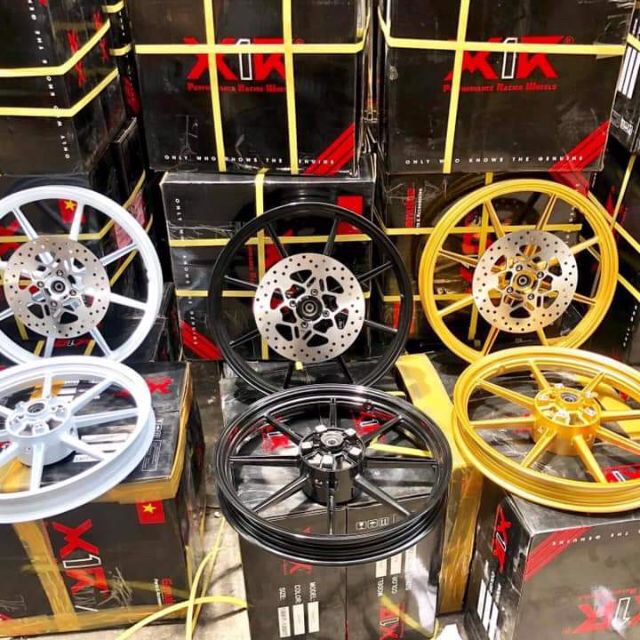 Cập Mâm 8 cây X1R gắn Exciter 150, 155 “ tặng đĩa trước “ như zin