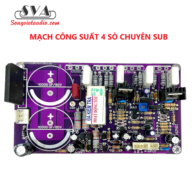 MẠCH CÔNG SUẤT 4 SÒ LIỀN NGUỒN ĐA NĂNG (1 KÊNH) - 1 MẠCH