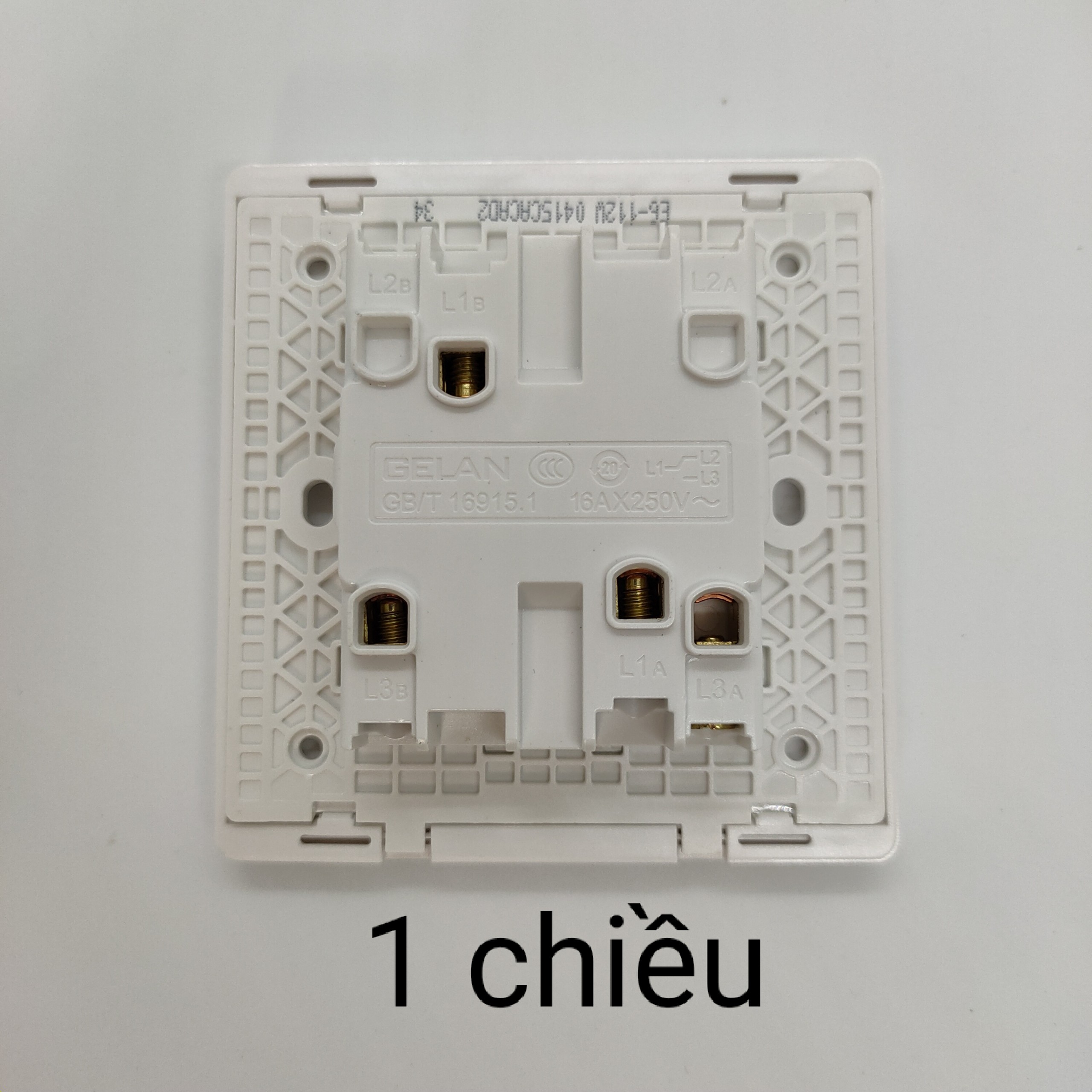 Bộ công tắc đôi 1/2/3 chiều 16AX Gelan