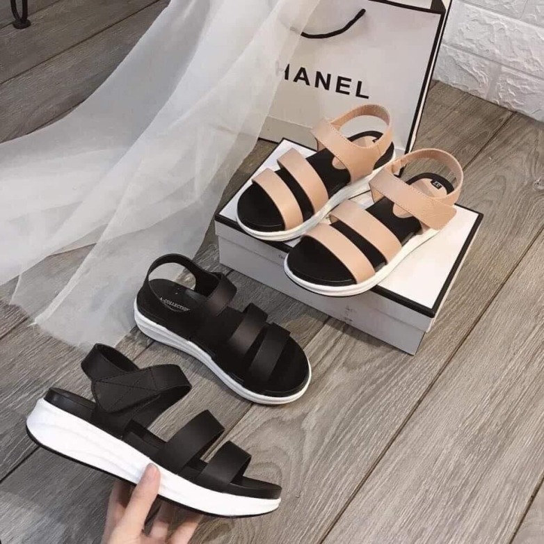 giày Sandal bánh mì quai đôi - Giày quai hậu nữ đi học cấp 2 - SD-0265 giá rẻ