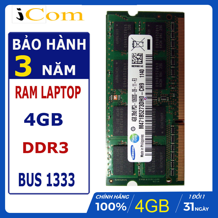 RAM Laptop ddr3 4GB BUS 1333