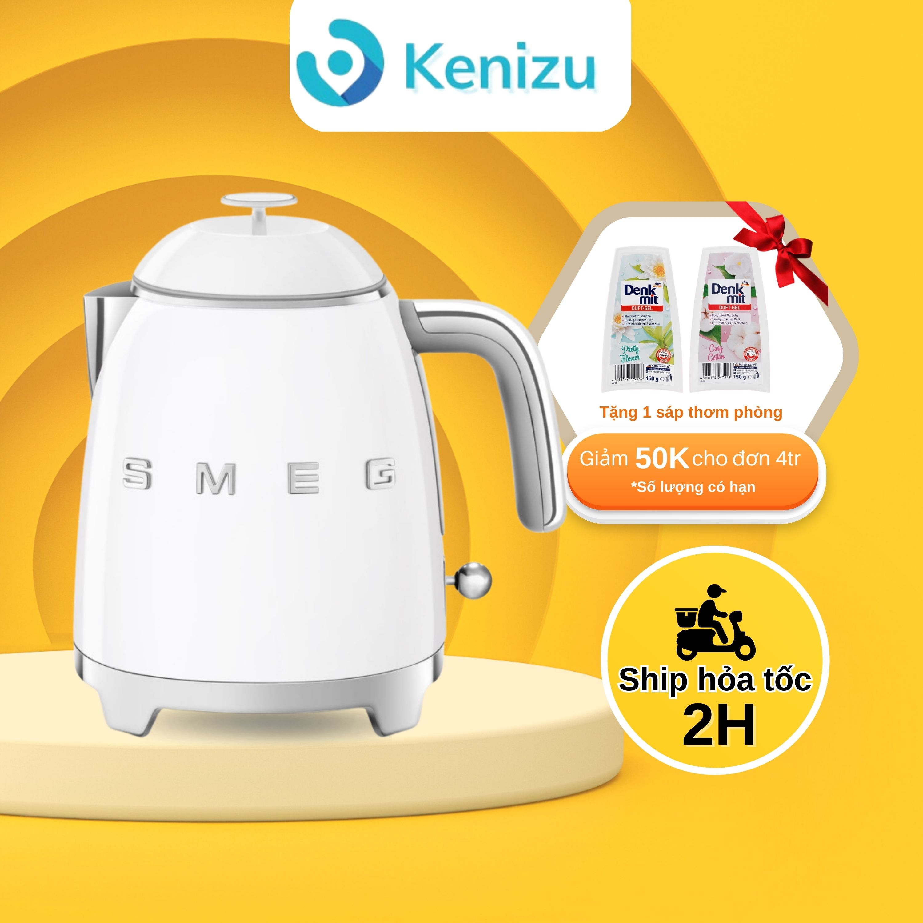 Ấm siêu tốc SMEG KLF05 mini 0,8 lit