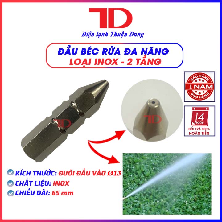Đầu béc xịt rửa đa năng, đầu xịt rửa vệ sinh bảo dưỡng máy lạnh điều hoà - Điện Lạnh Thuận Dung