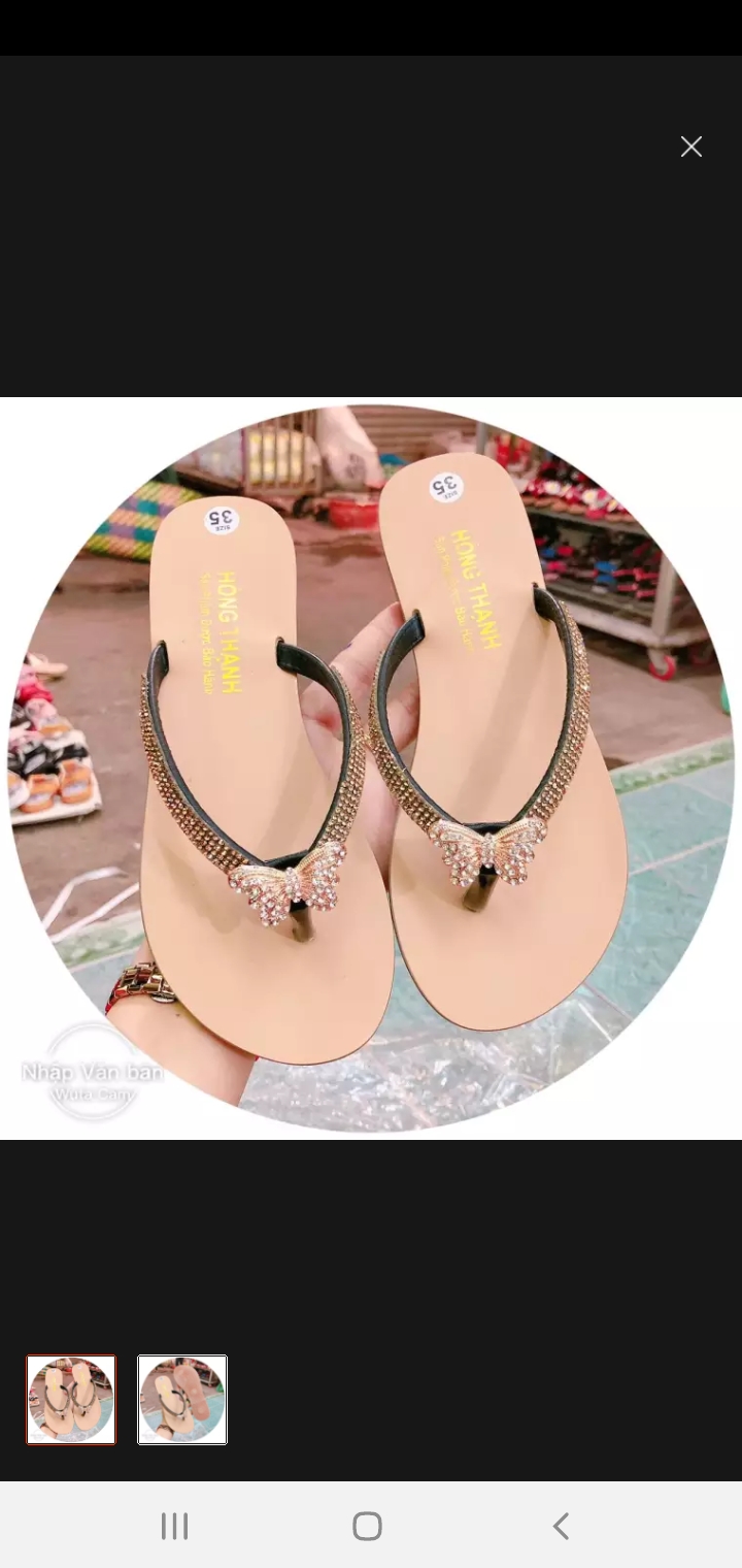 Dép nữ xỏ ngón thời trang hàn quốc-