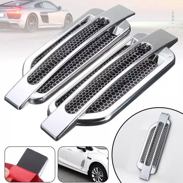[HCM]Bộ 2 mang cá giả hốc gió dán xe ô tô MC025