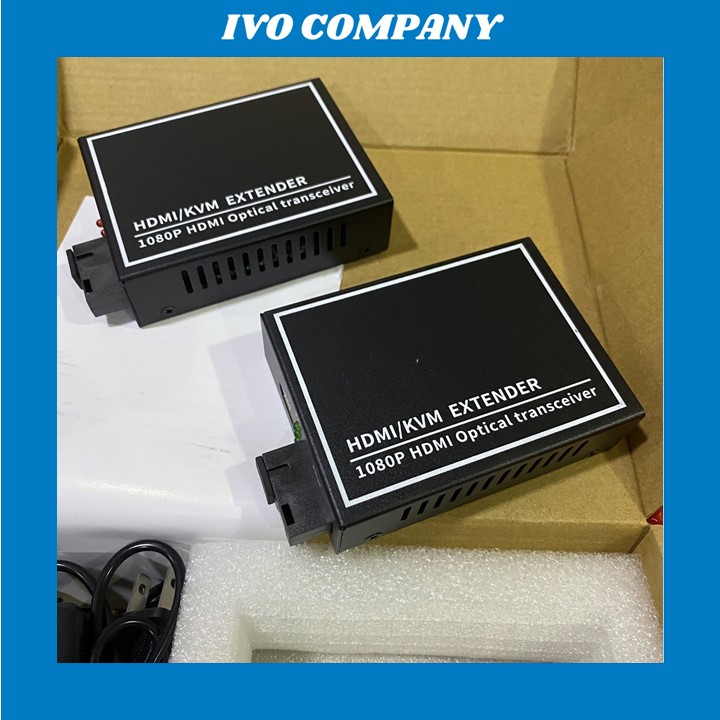 Pair converter convert HDMI to fiber optic 1080p