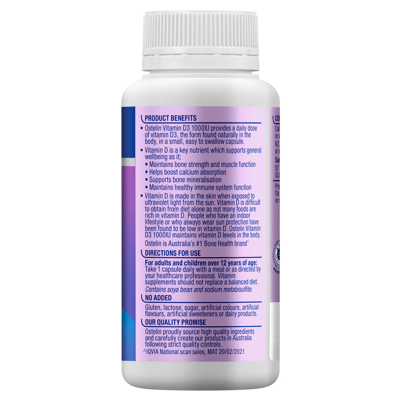 Viên uống Ostelin Vitamin D3 1000IU
