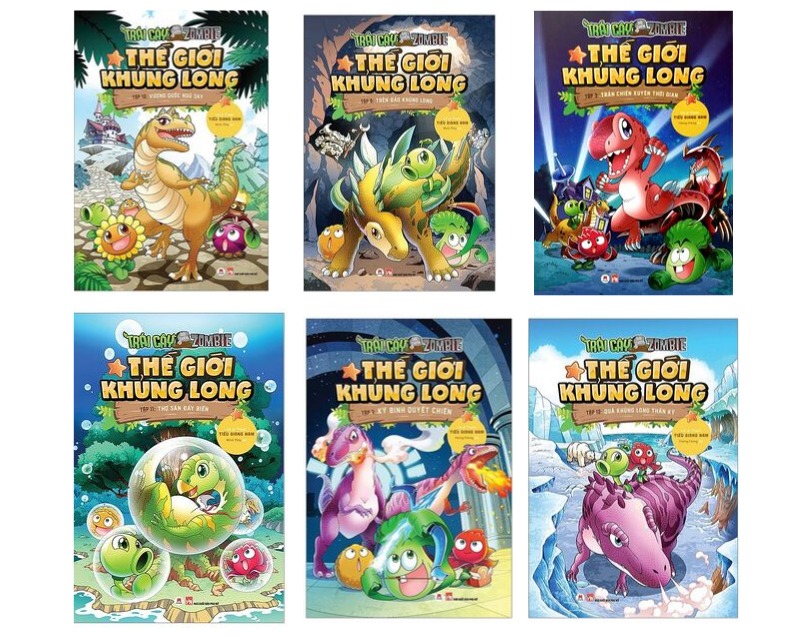 Combo Trái cây đại chiến Zombie -Thế giới khủng long (Trọn bộ 12 tập)