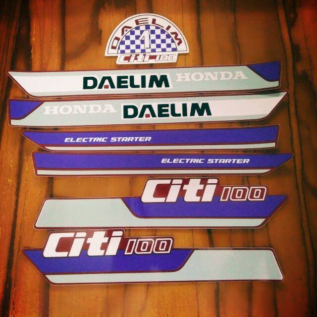 Bộ tem honda citi màu đỏ hàng nhập Thái Lan