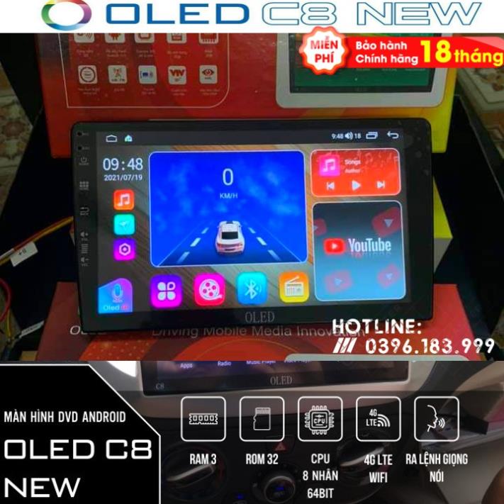 Màn hình android oled c8 new ram 3gb - rom 32gb - chíp 8 nhân 7862 quạt tản nhiệt chính hãng