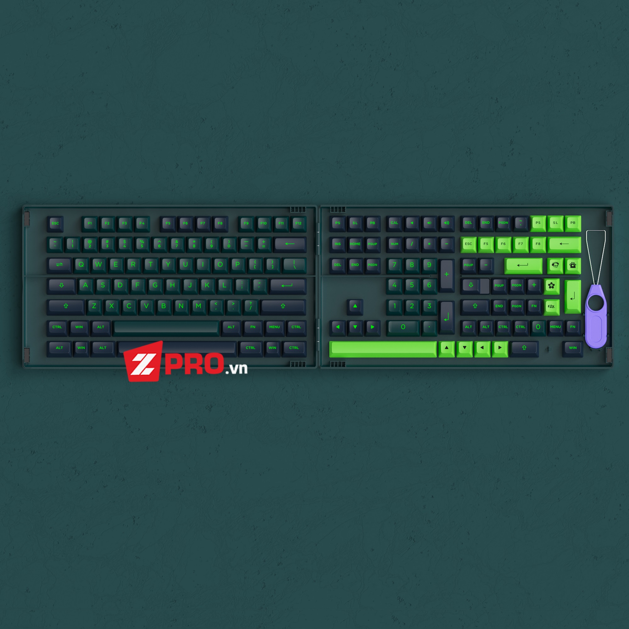 Bộ Keycap AKKO WAVE (ASA Profile - 229 Keys)