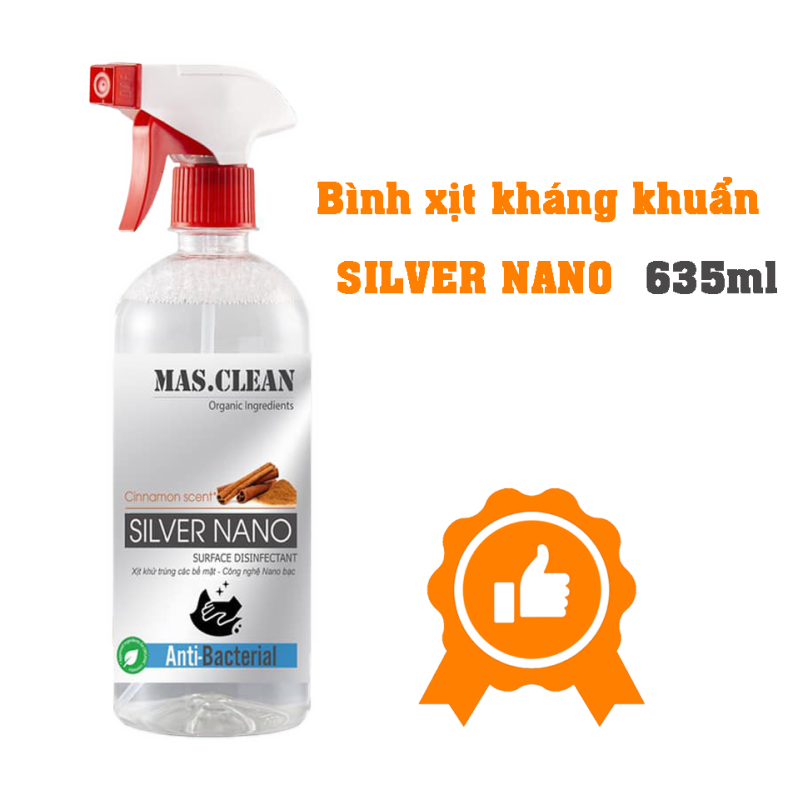 CHAI XỊT KHỬ KHUẨN MAS CLEAN CÔNG NGHỆ NANO BẠC