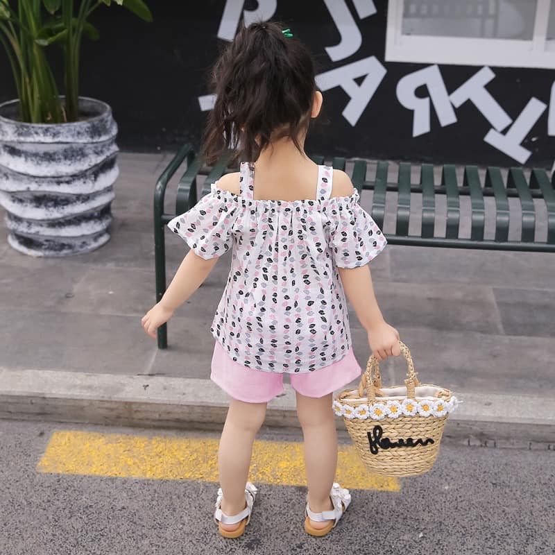 Bộ đũi lá cho bé gái