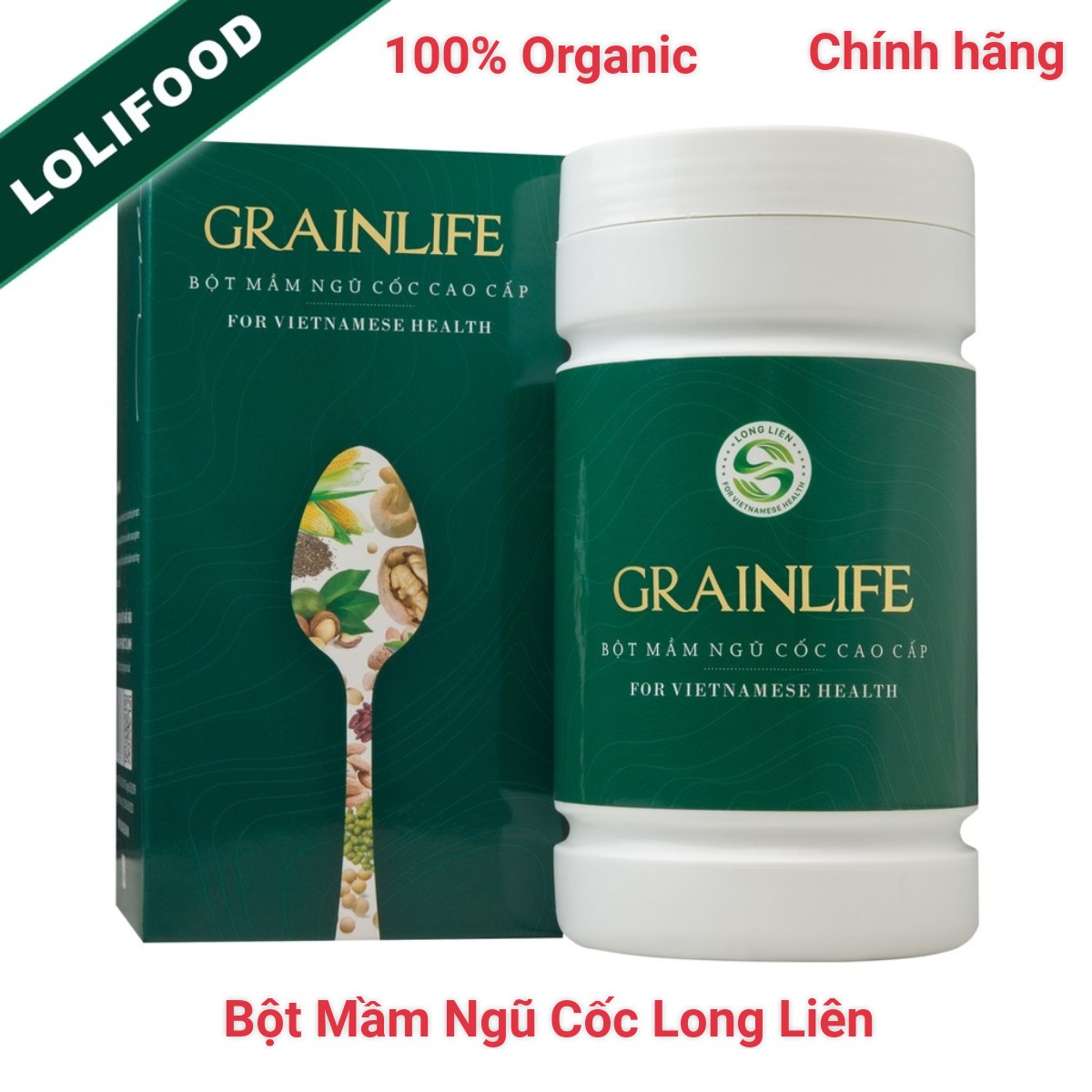 Bột mầm ngũ cốc cao cấp long liên grainlife - bổ sung dinh dưỡng