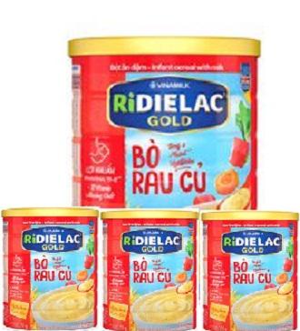 BỘT ĂN DẶM RIDIELAC GOLD BÒ RAU CỦ - HT350G