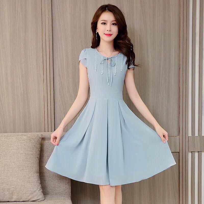 [HCM]ĐẦM XÒE VOAN LỤA TAY CON CỰC ĐẸP SIÊU SANG