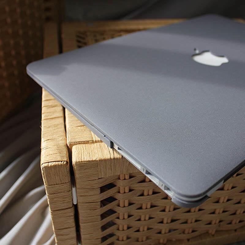 Case ,Ốp Macbook Màu Xám Đủ Dòng (Tặng Kèm Nút Chống Bụi )