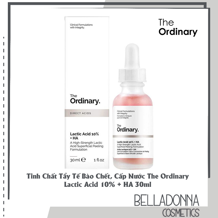 [HCM]Tinh Chất Tẩy Tế Bào Chết Cấp Nước The Ordinary Lactic Acid 10% + HA 30ml