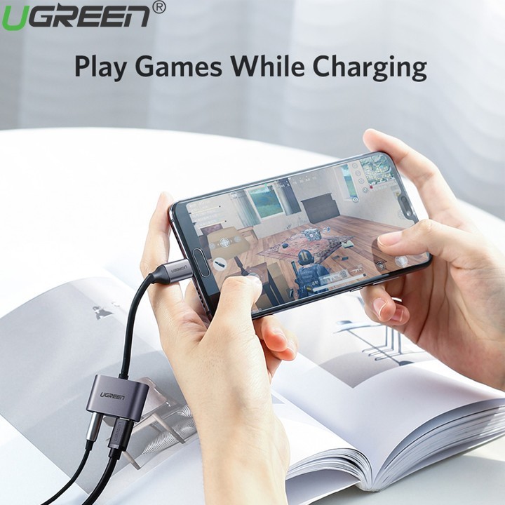 Cáp Chuyển Đổi Type-C To 3,5mm Hỗ Trợ Cổng Sạc USB-C Ugreen 50596